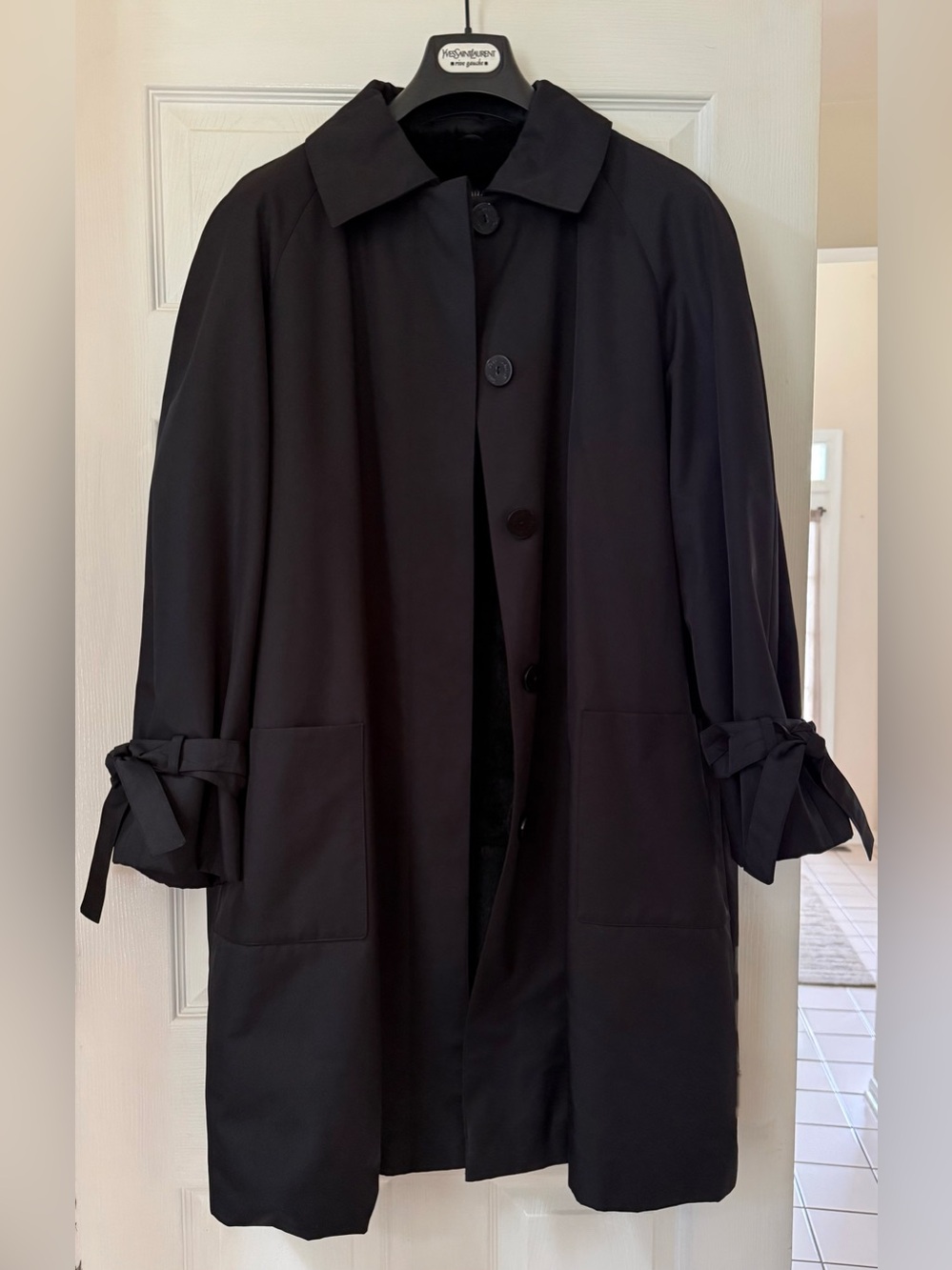 YVES SAINT LAURENT Vintage Fur-Lined
Raincoat circa 1990's - EUC